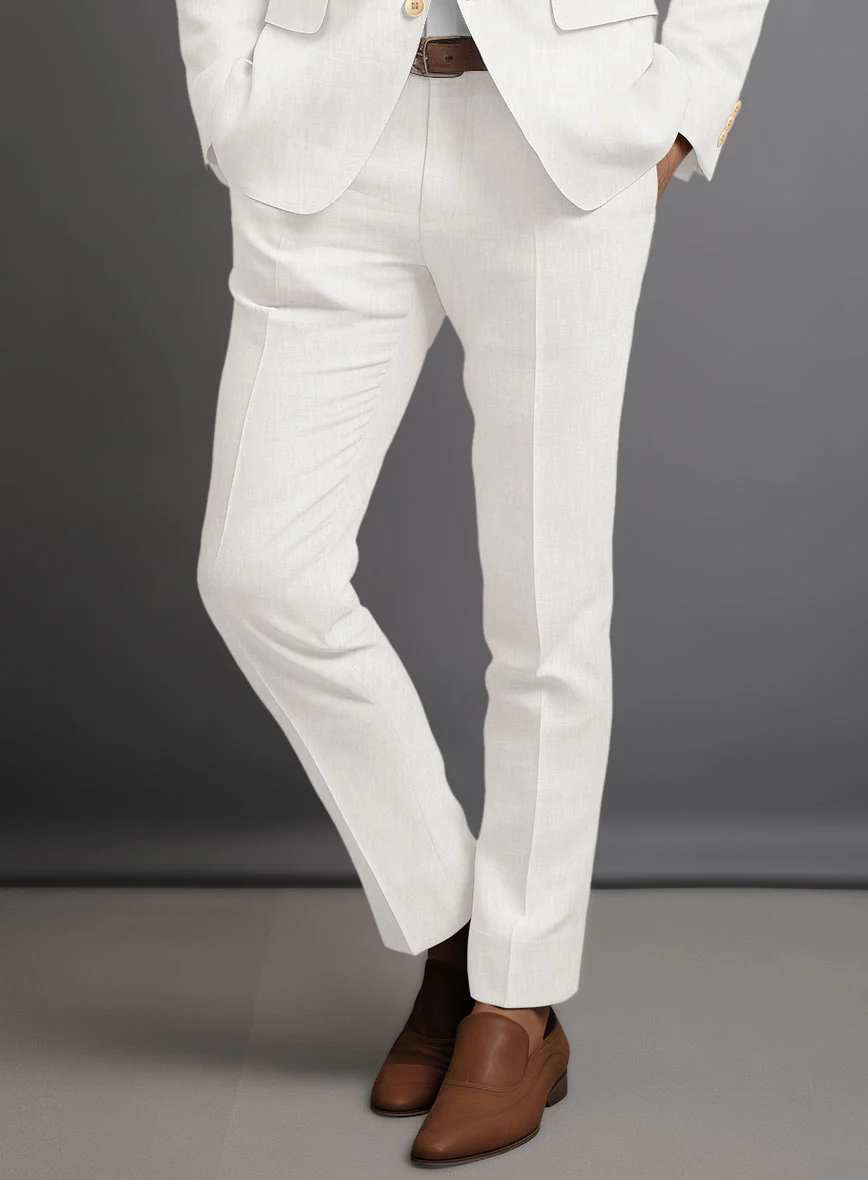 Solbiati Pericle Natural Linen Pants - Image 2