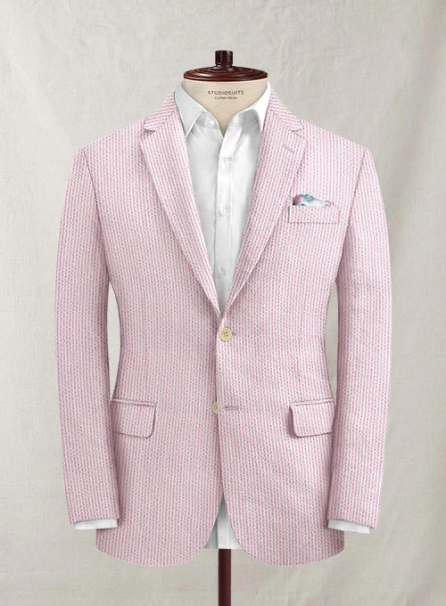 Solbiati Pink Seersucker Jacket