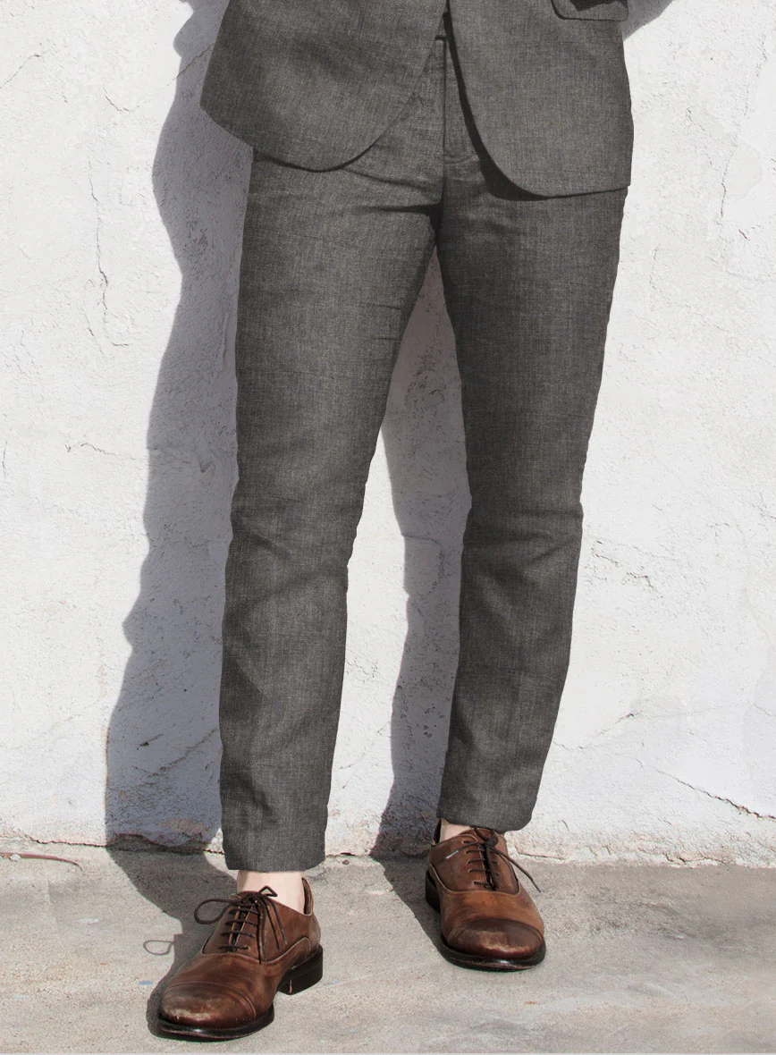 Solbiati Raw Brown Linen Suit - Image 4