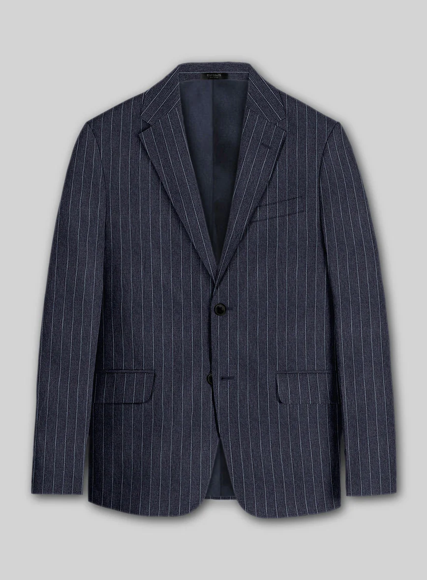 Solbiati Regal Blue Stripe Linen Jacket