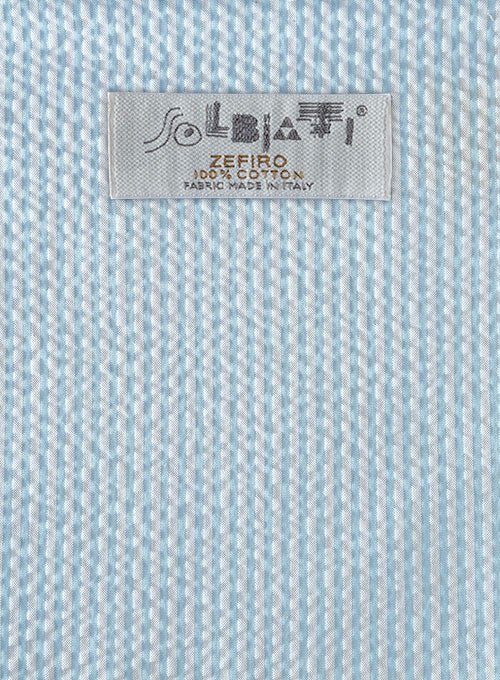 Solbiati Sky Blue Seersucker Pants - Image 2