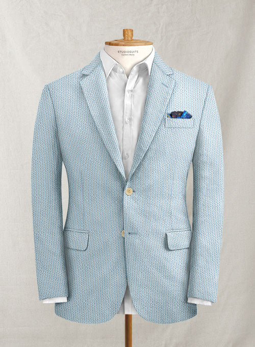 Solbiati Sky Blue Seersucker Suit - Image 3