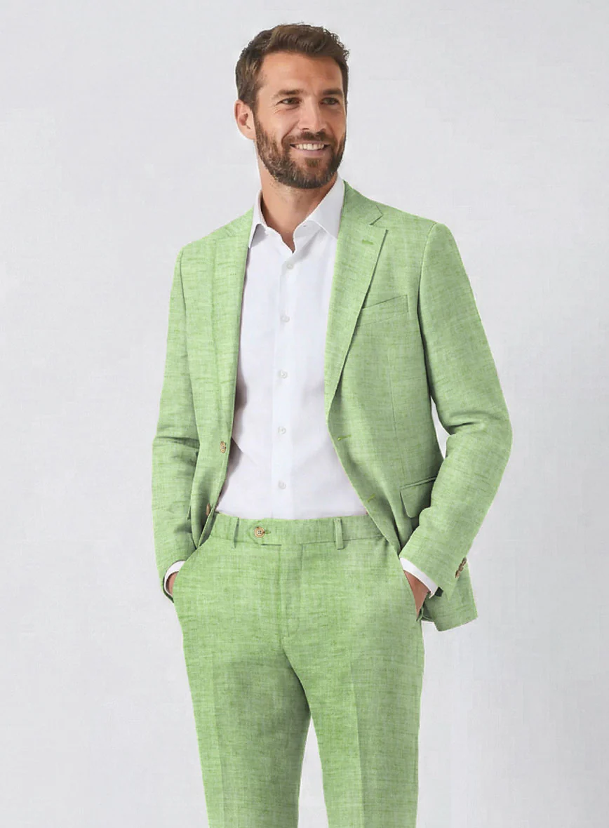 Solbiati Spring Green Linen Suit - Image 4
