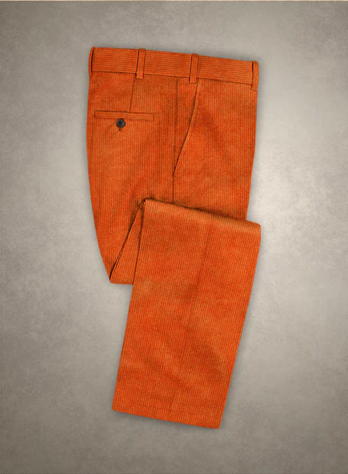 Solbiati Spring Orange Corduroy Pants
