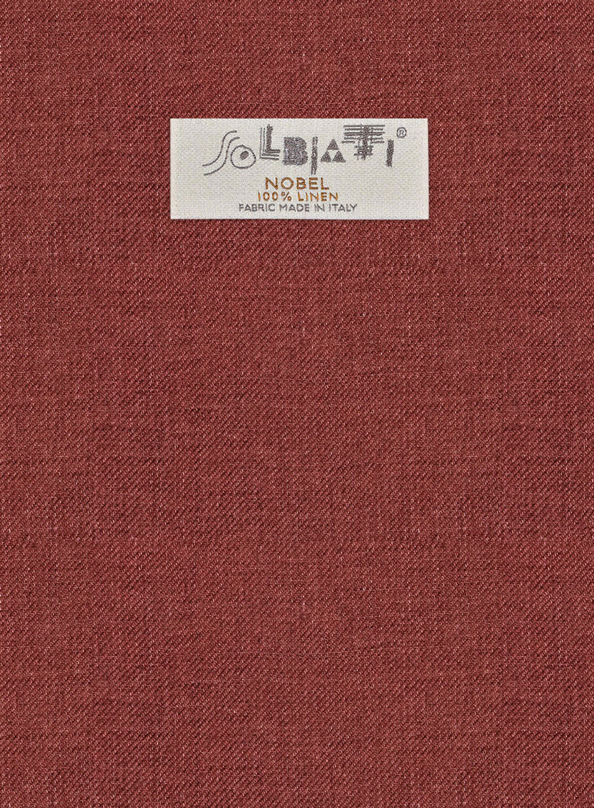Solbiati Twill Wine Linen Suit - Image 6