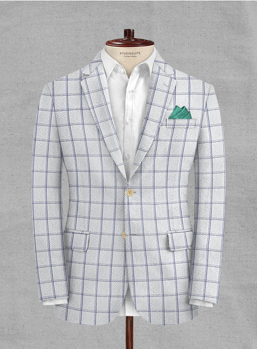 Solbiati White Checks Seersucker Suit - Image 3