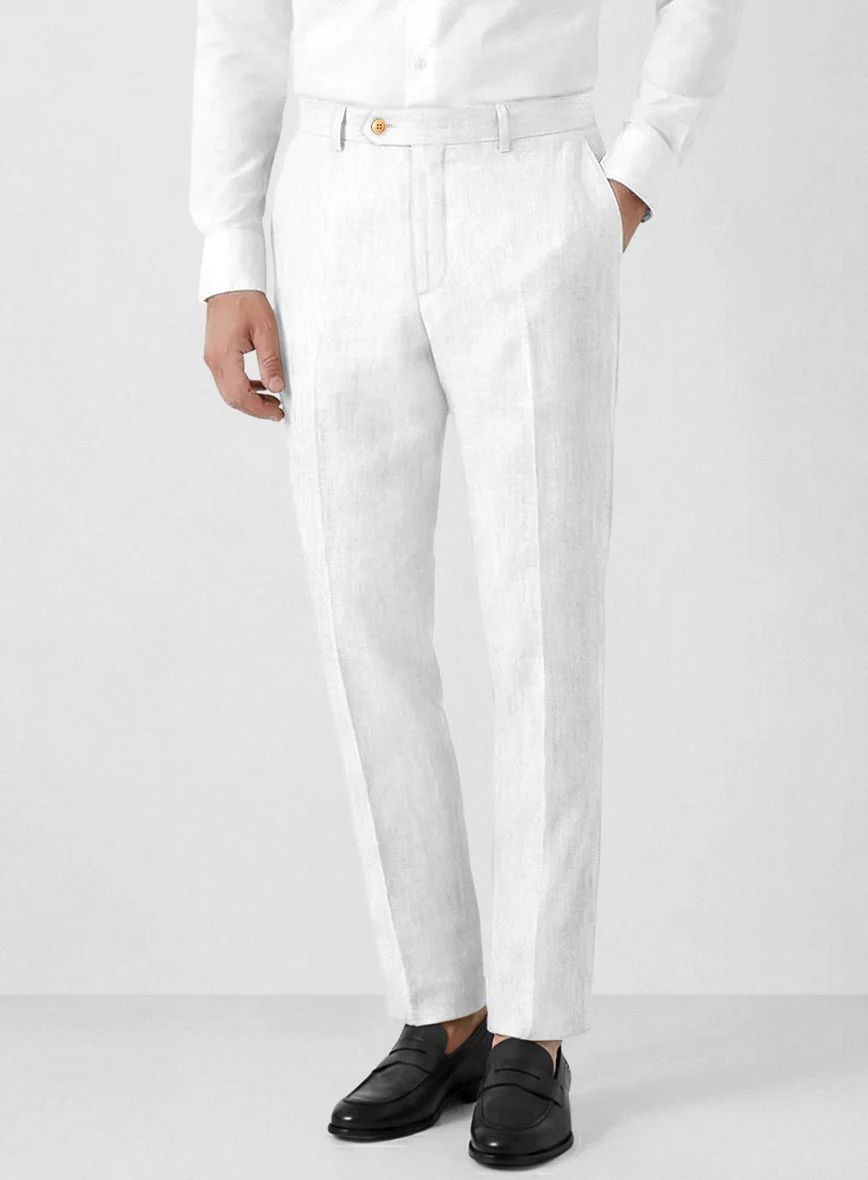 Solbiati White Linen Pants