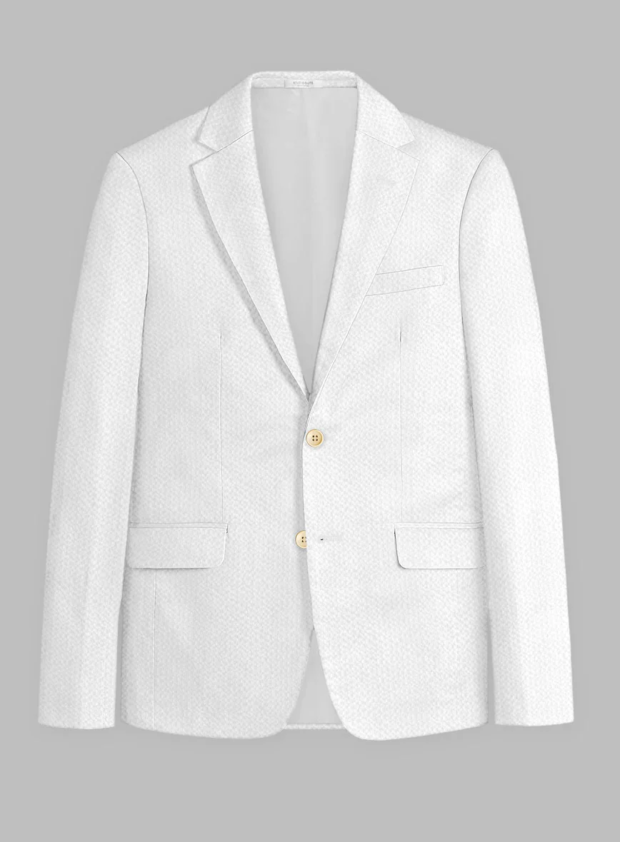Solbiati White Seersucker Jacket