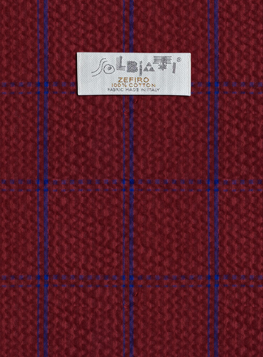 Solbiati Wine Checks Seersucker Suit - Image 8