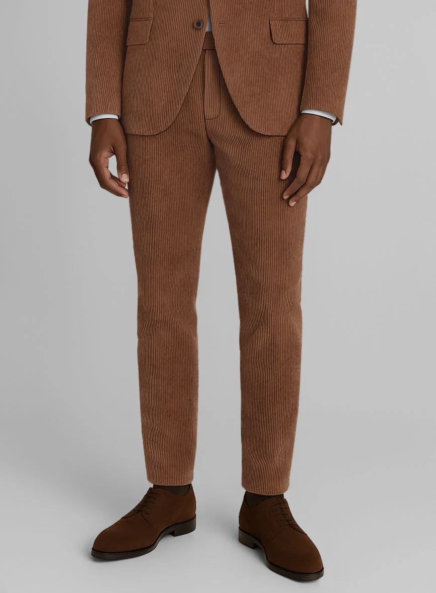 Spring Brown Corduroy Pants - Image 2