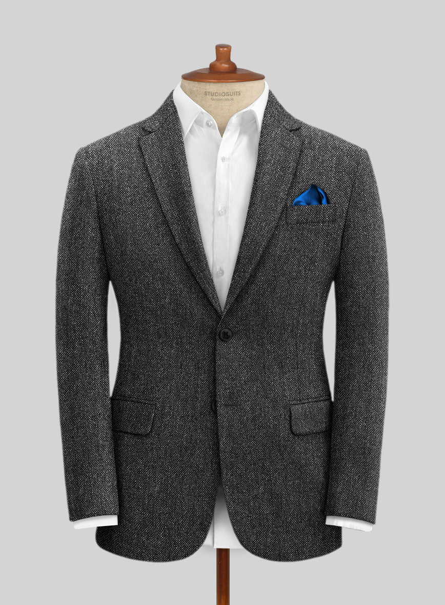 Stone Charcoal Tweed Jacket - Image 2