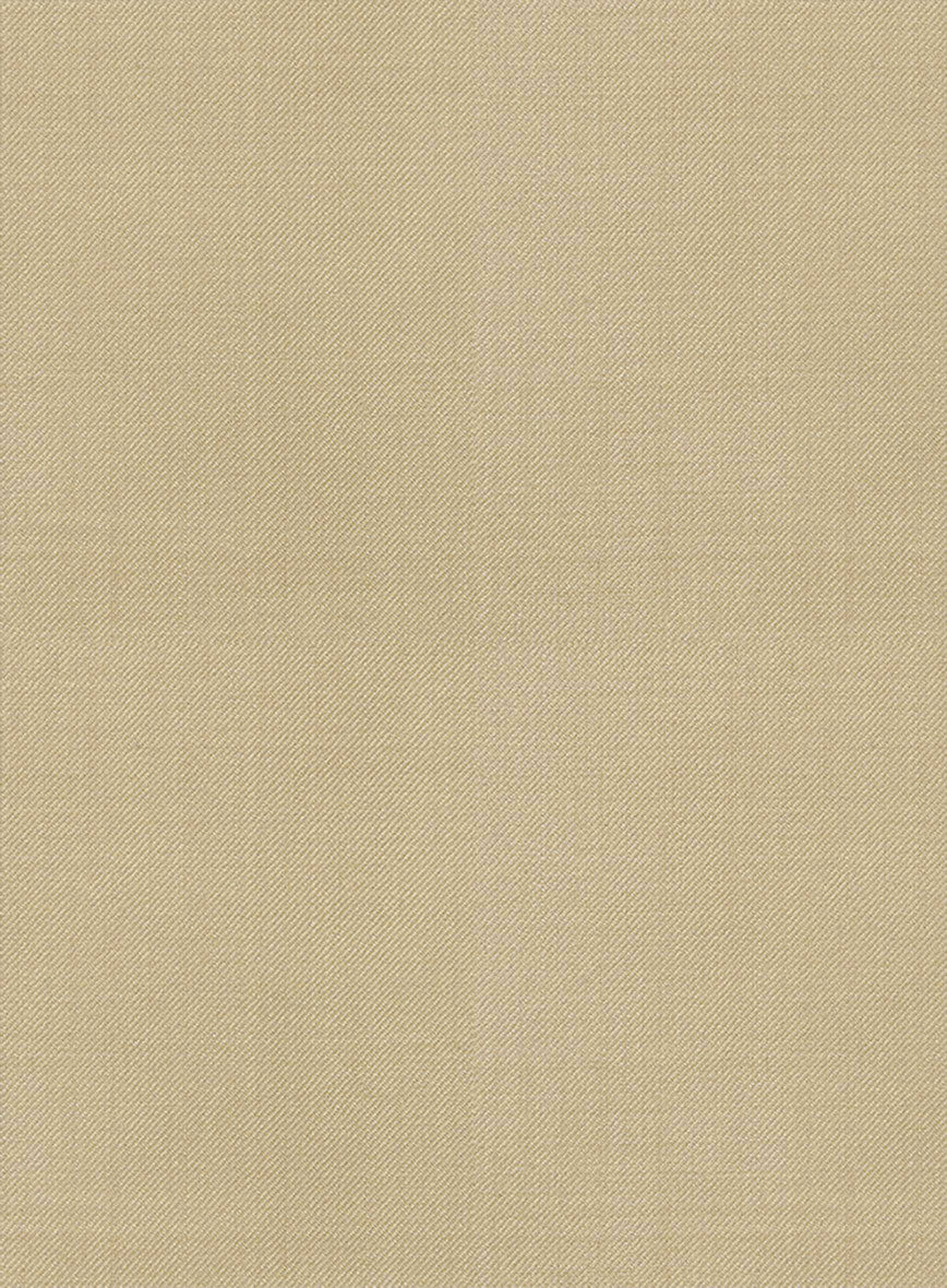 Stretch Beige Wool Suit - Image 7