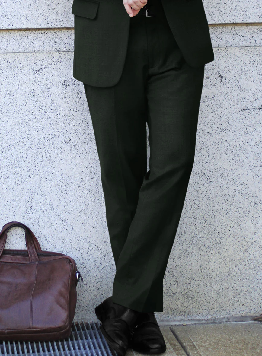 Stretch Green Wool Suit - Image 8