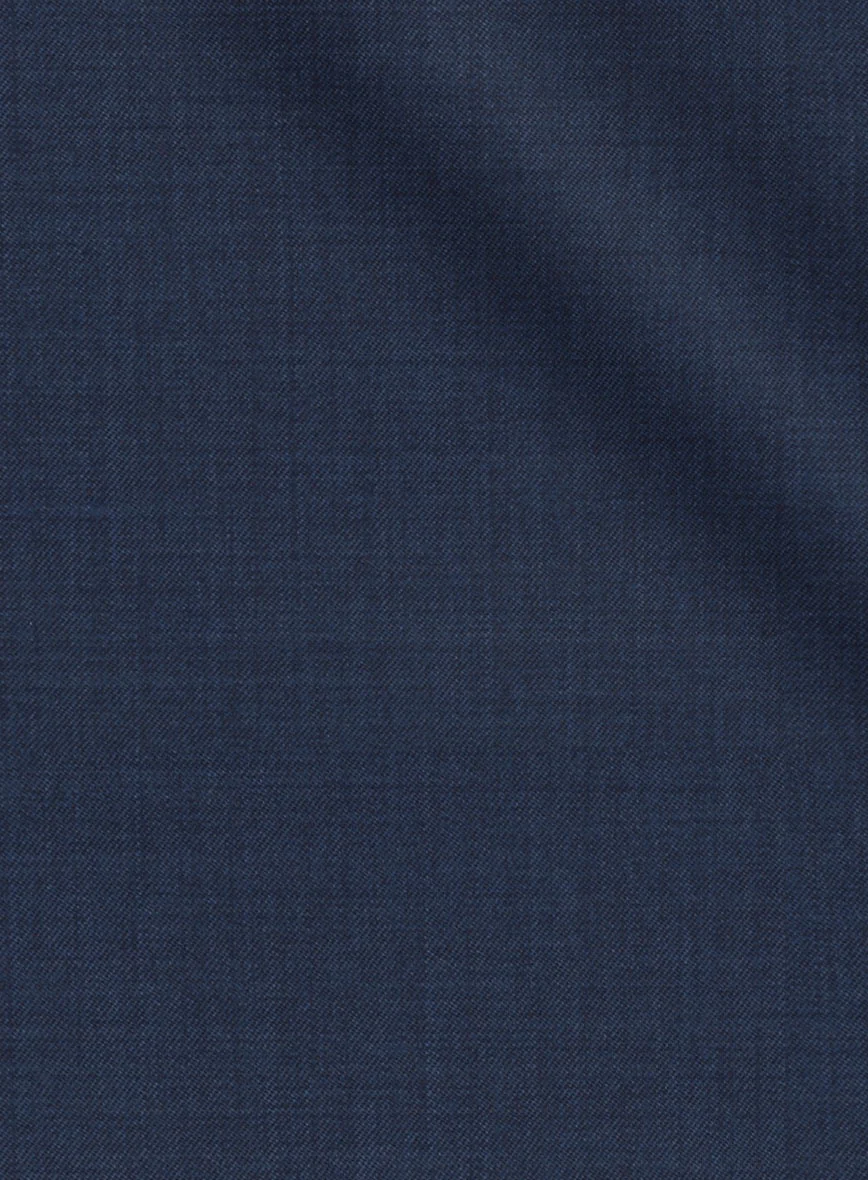 Stretch Royal Blue Wool Pants - Image 3