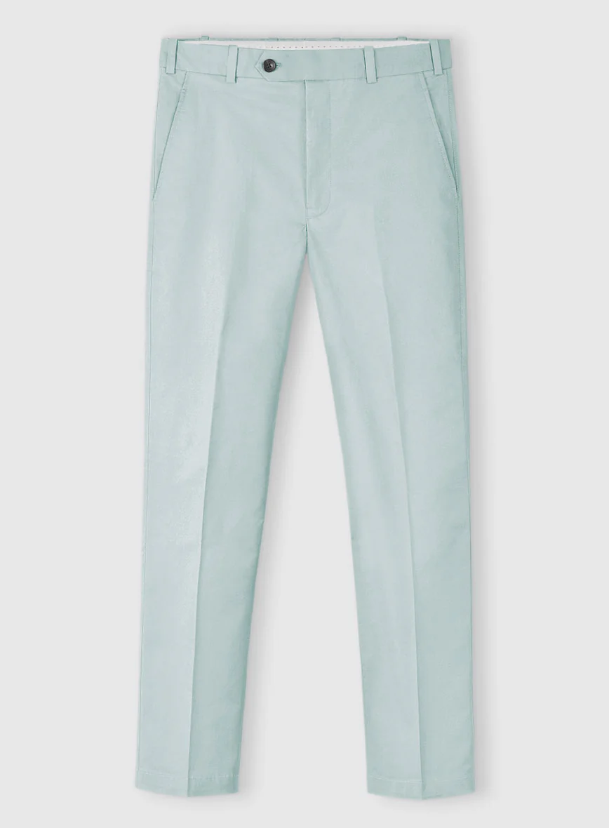 Stretch Summer Sky Blue Chino Pants - Image 2