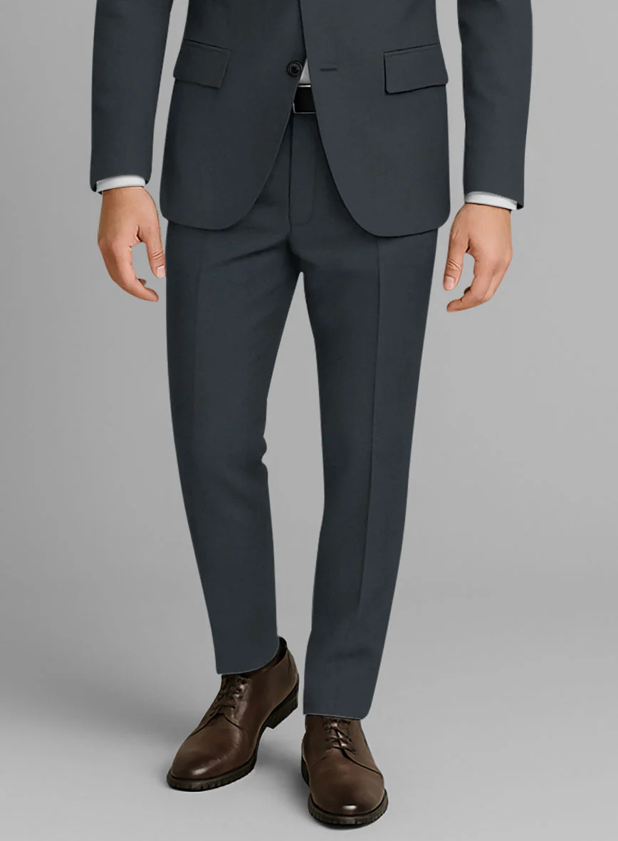 Stretch Summer Navy Blue Chino Pants