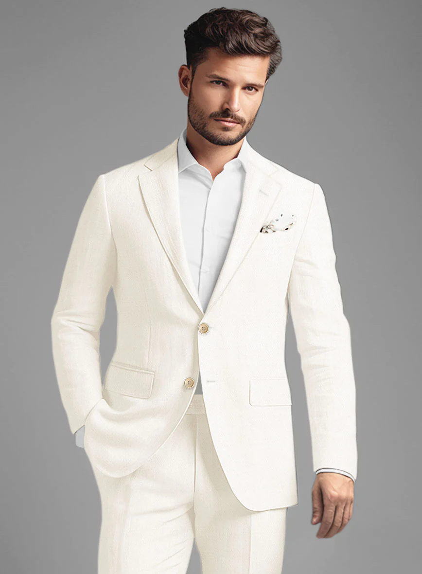 Stylbiella Cream Linen Jacket - Image 2