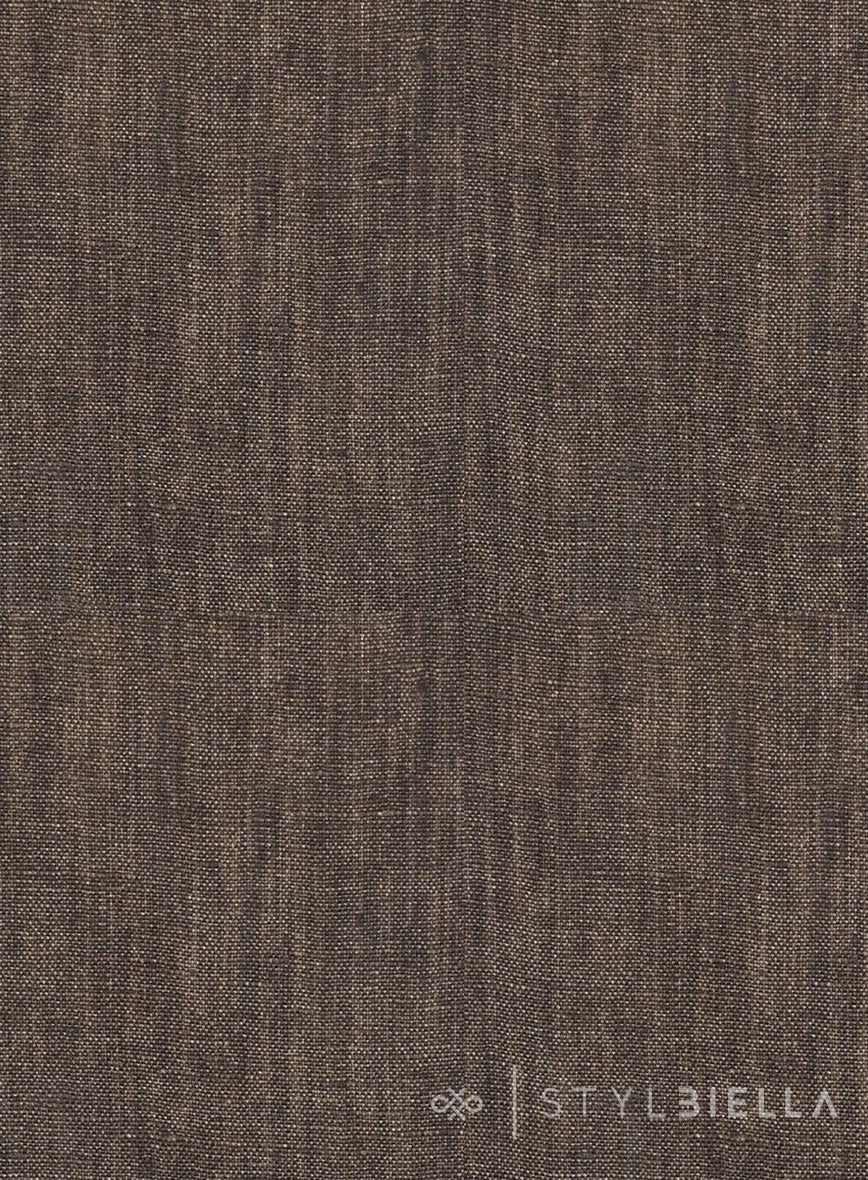 Stylbiella Spring Brown Linen Suit - Image 8
