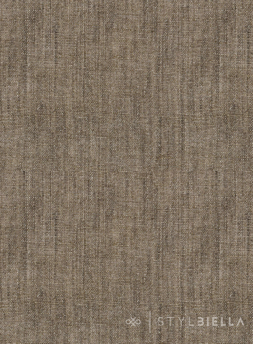 Stylbiella Spring Light Brown Linen Suit - Image 8