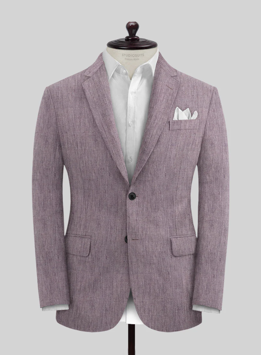 Stylbiella Spring Purple Linen Suit - Image 3