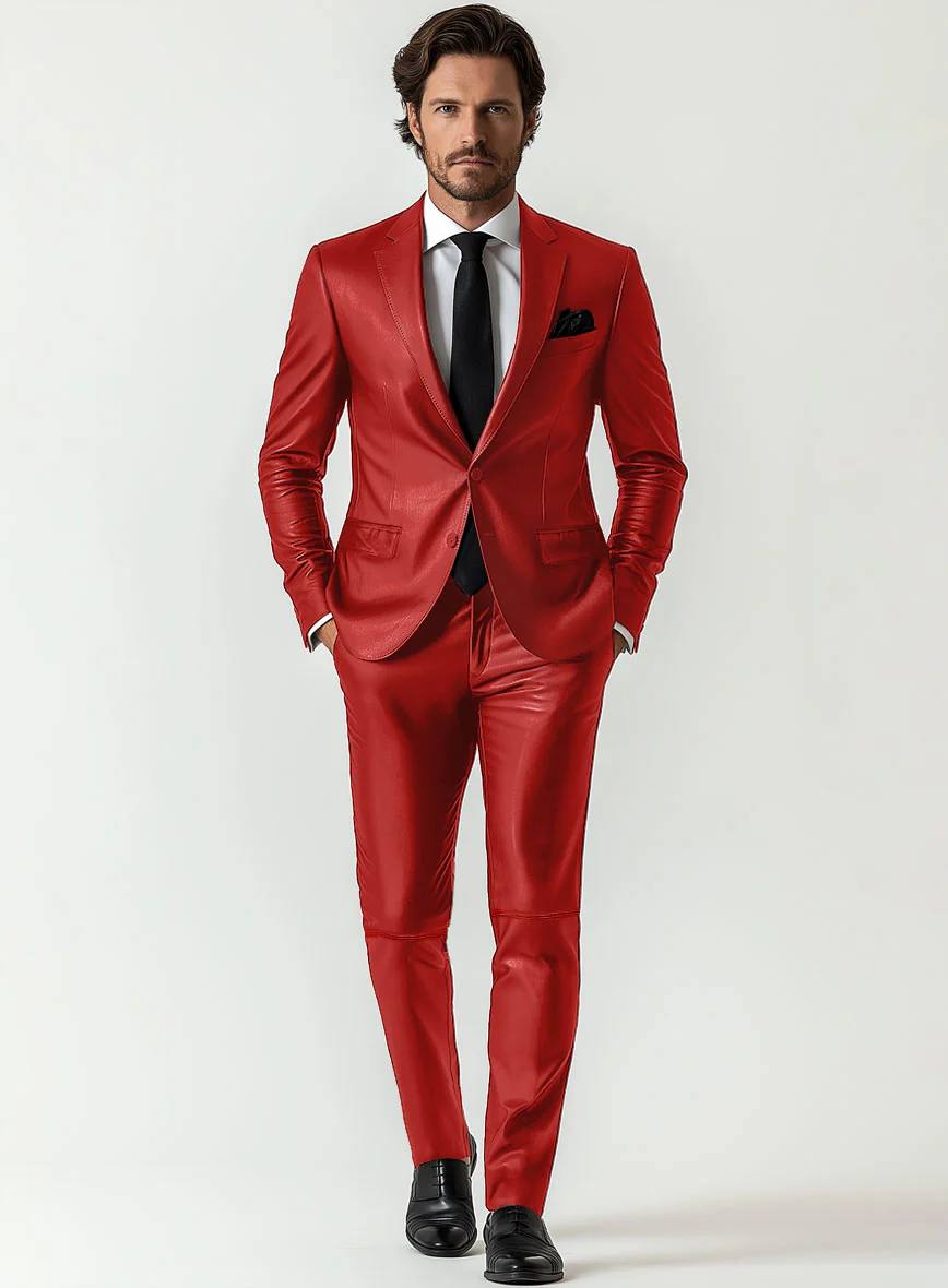 Tango Red Leather Suit - Image 3