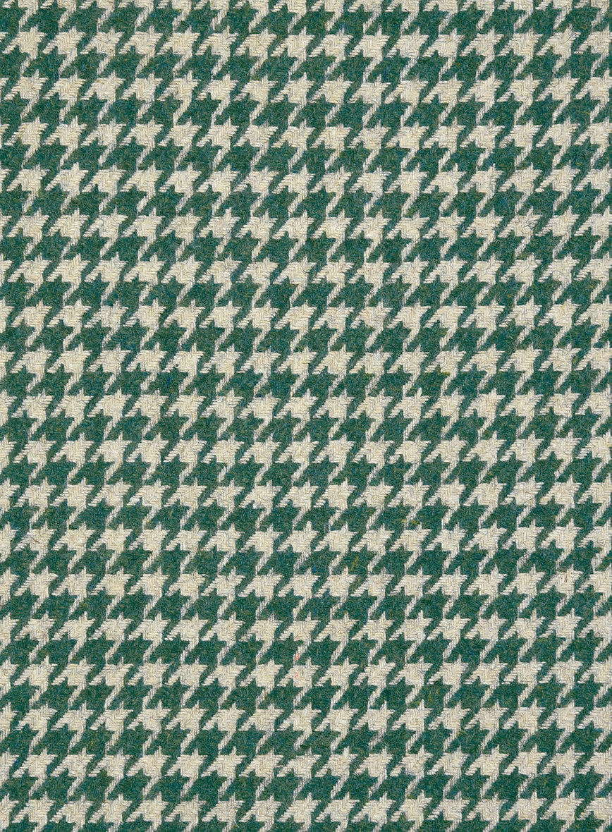 Teal Green Houndstooth Tweed Suit - Image 6