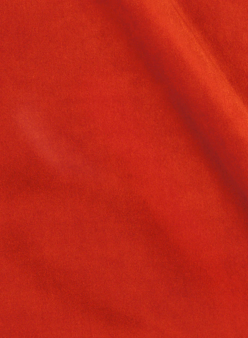 The Golden Bee Kingsman Orange Velvet Jacket - Image 4