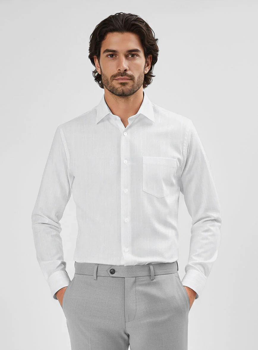 Thomas Mason Silver Shirt