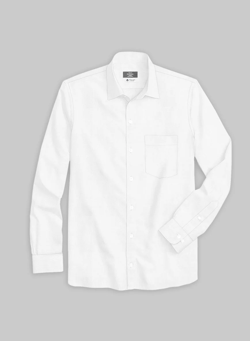 Thomas Mason White Oxford Shirt - Image 4