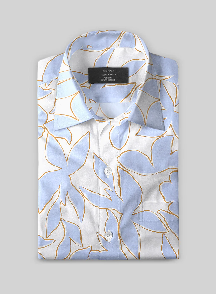 Tranquil Leaf Cotton Shirt