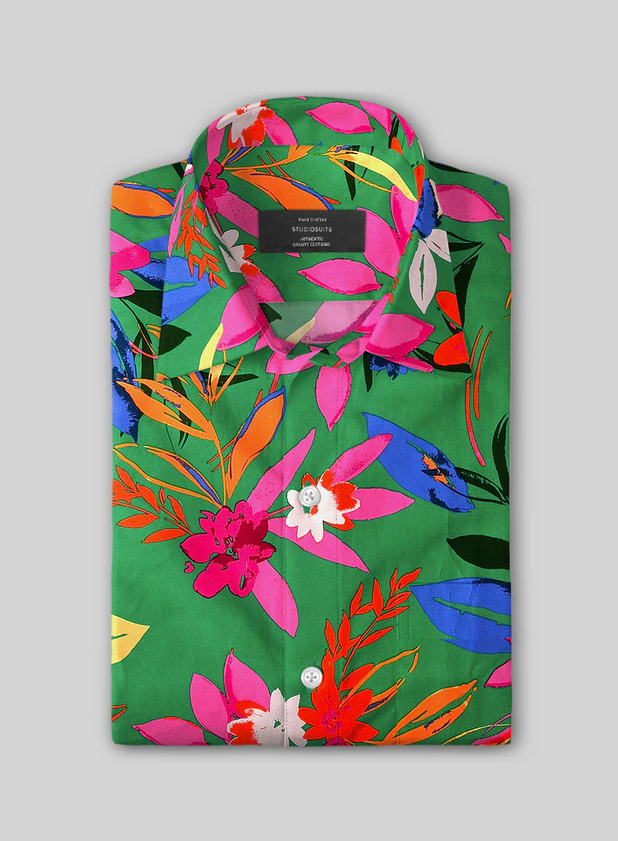 Tropic Vibe Cotton Lycra Shirt