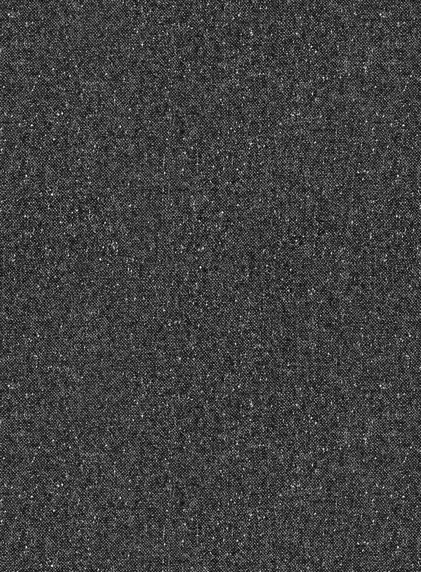 Trucker Charcoal Flecks Donegal Tweed Shirt - Image 3