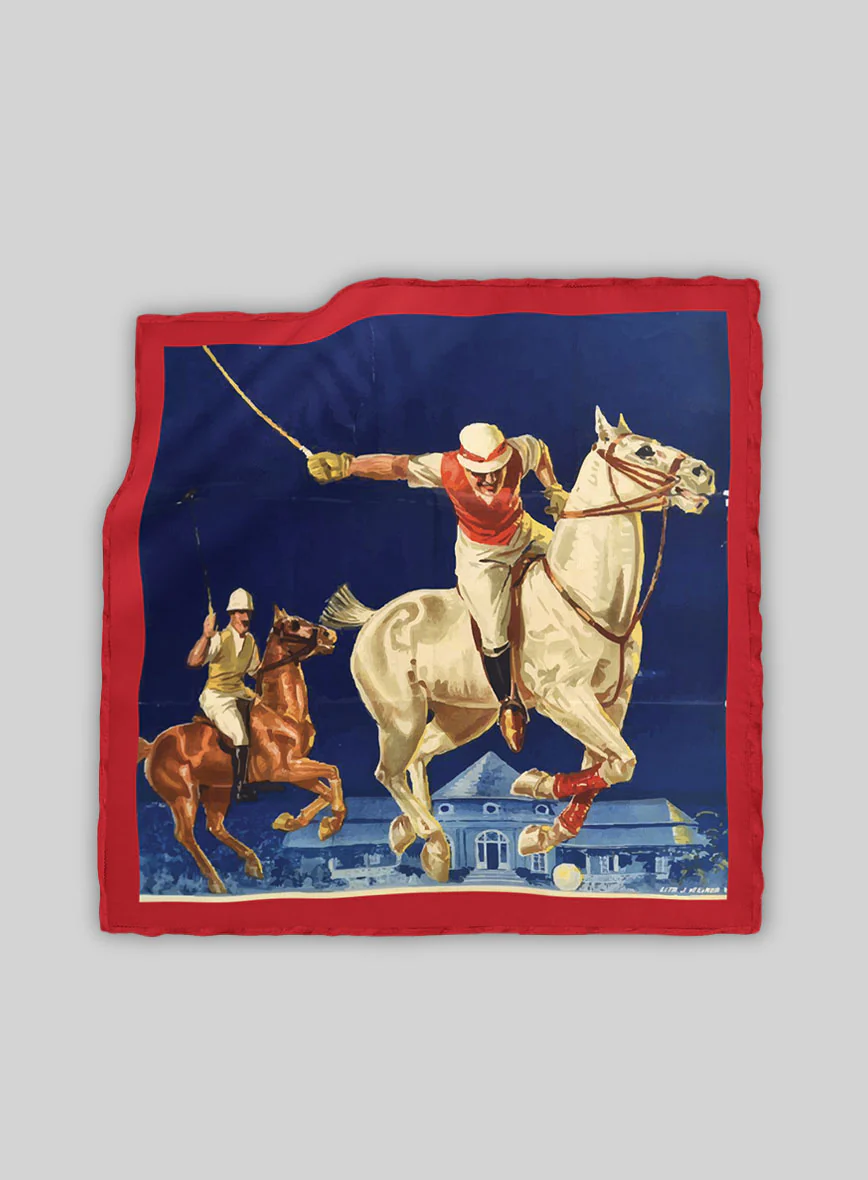Valdrino Polo Silk Pocket Square
