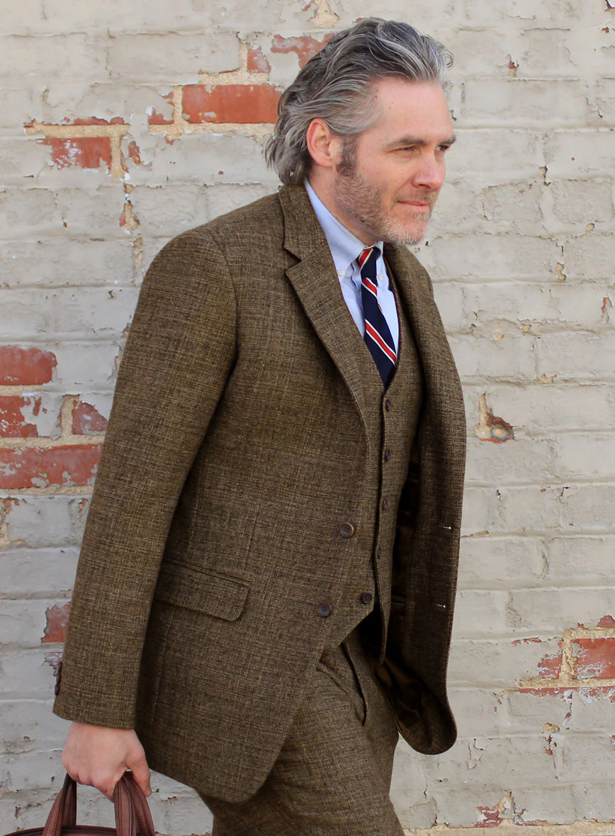 Vintage Glasgow Brown Tweed Jacket - Image 2