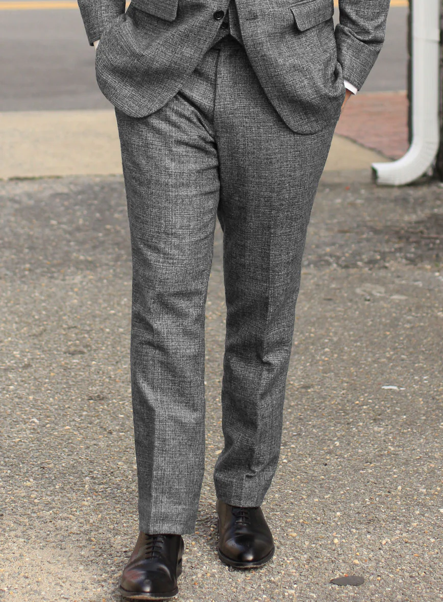 Vintage Glasgow Gray Tweed Pants - Image 3