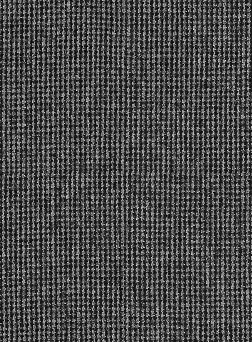 Vintage Gray Macro Weave Tweed Jacket - Image 4