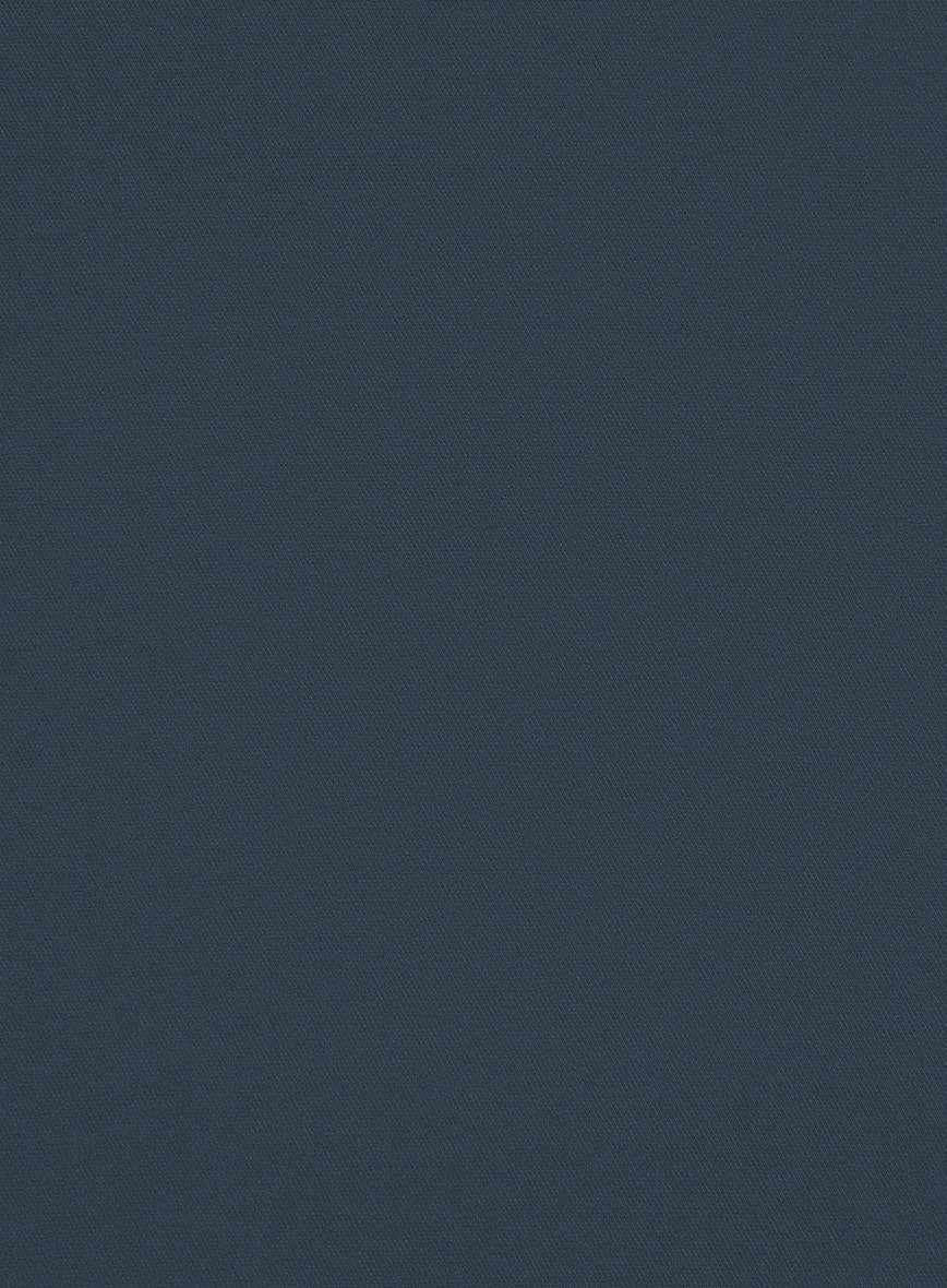 Washed Blue Stretch Chino Pants - Image 4