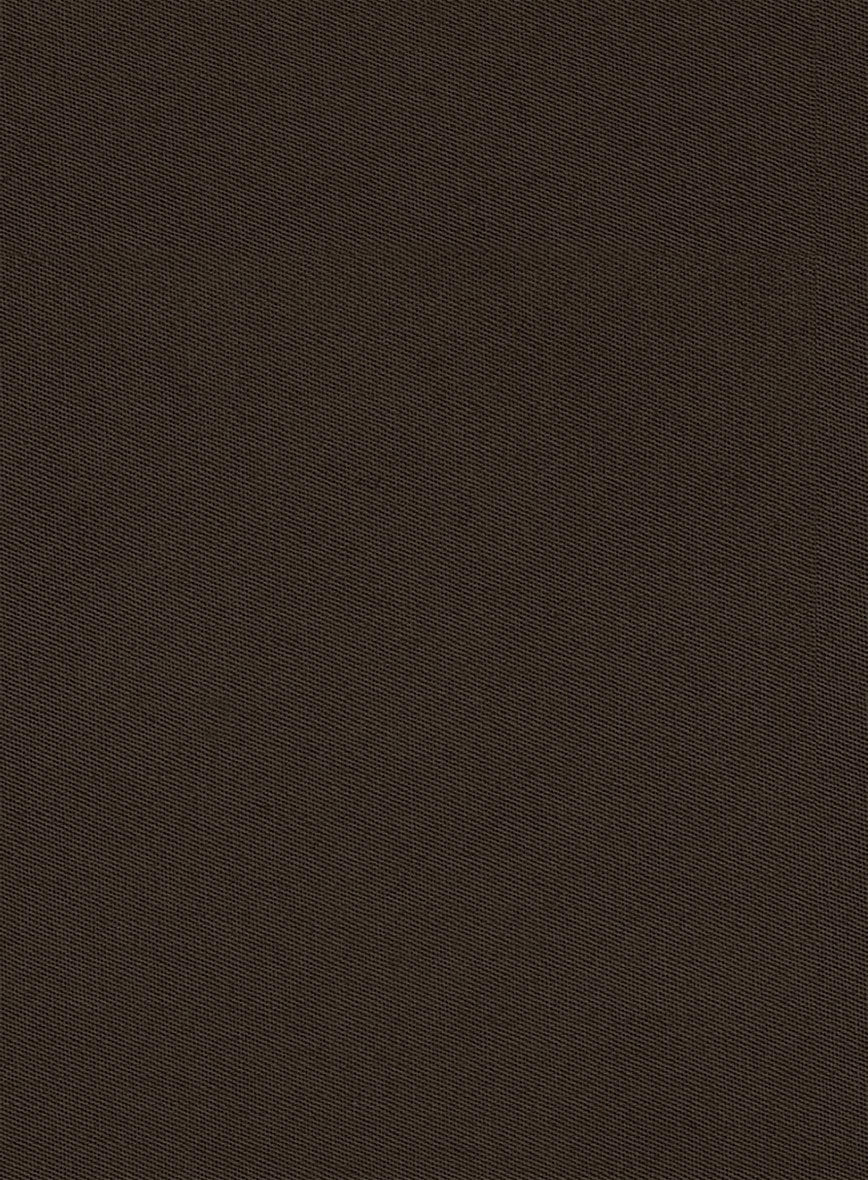 Washed Caffe Brown Stretch Chino Pants - Image 4