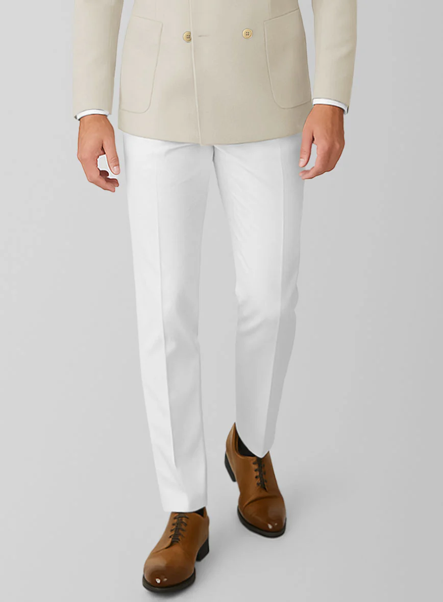 White Army Khaki Cotton Double Breasted Suit - Image 4
