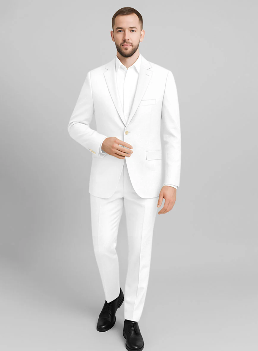White Stretch Chino Suit