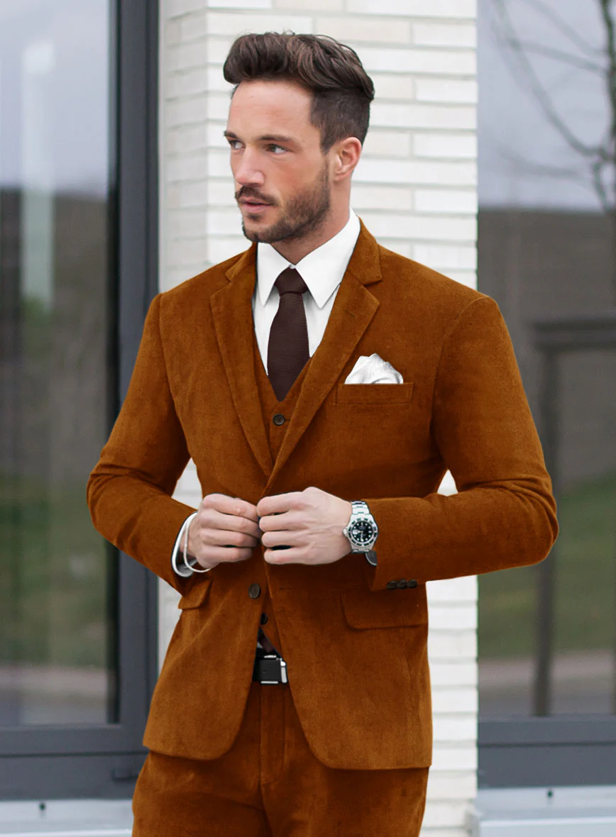 Windsor Tan Velvet Jacket - Image 2