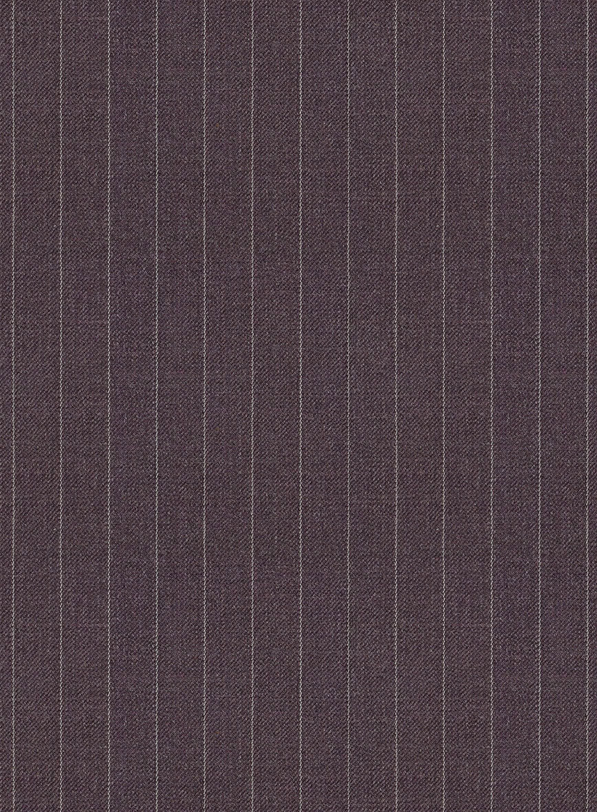 Wine Pinstripe Jacket - Image 3