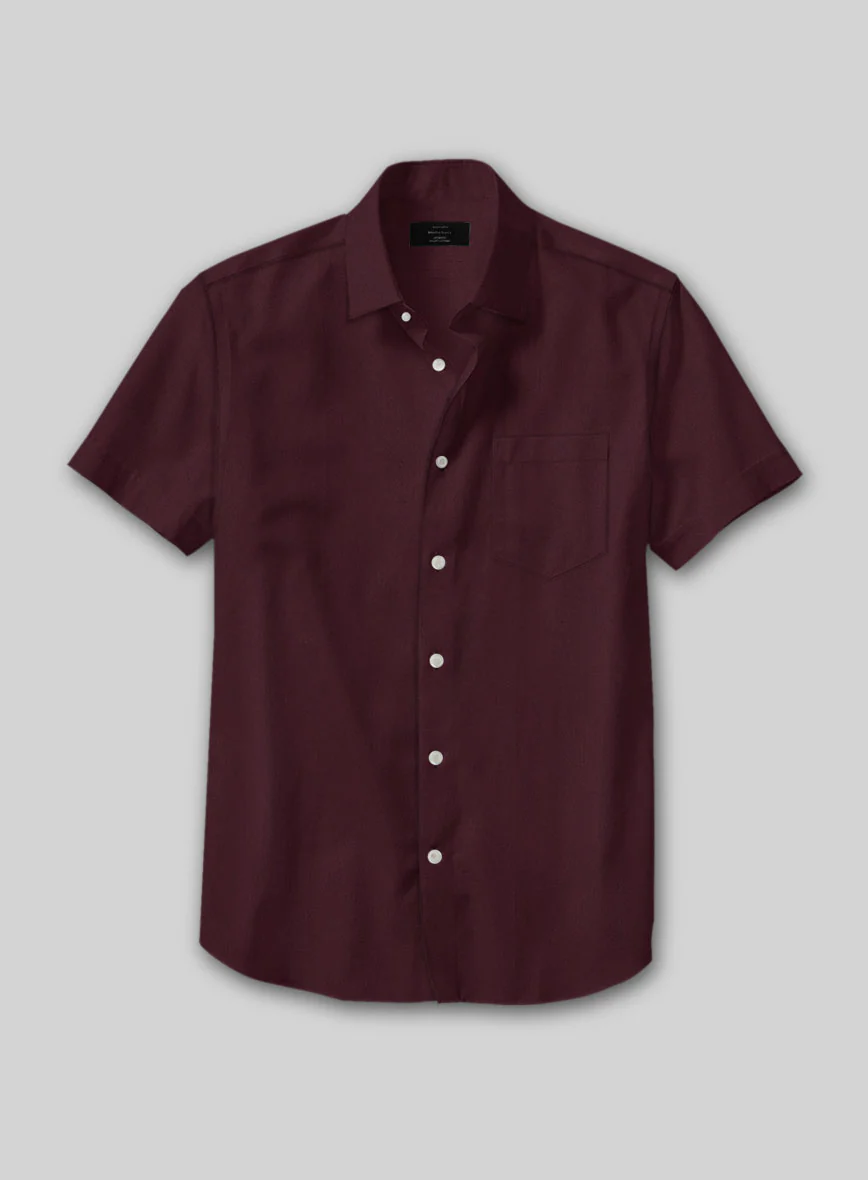 Wine Stretch Poplene Shirt