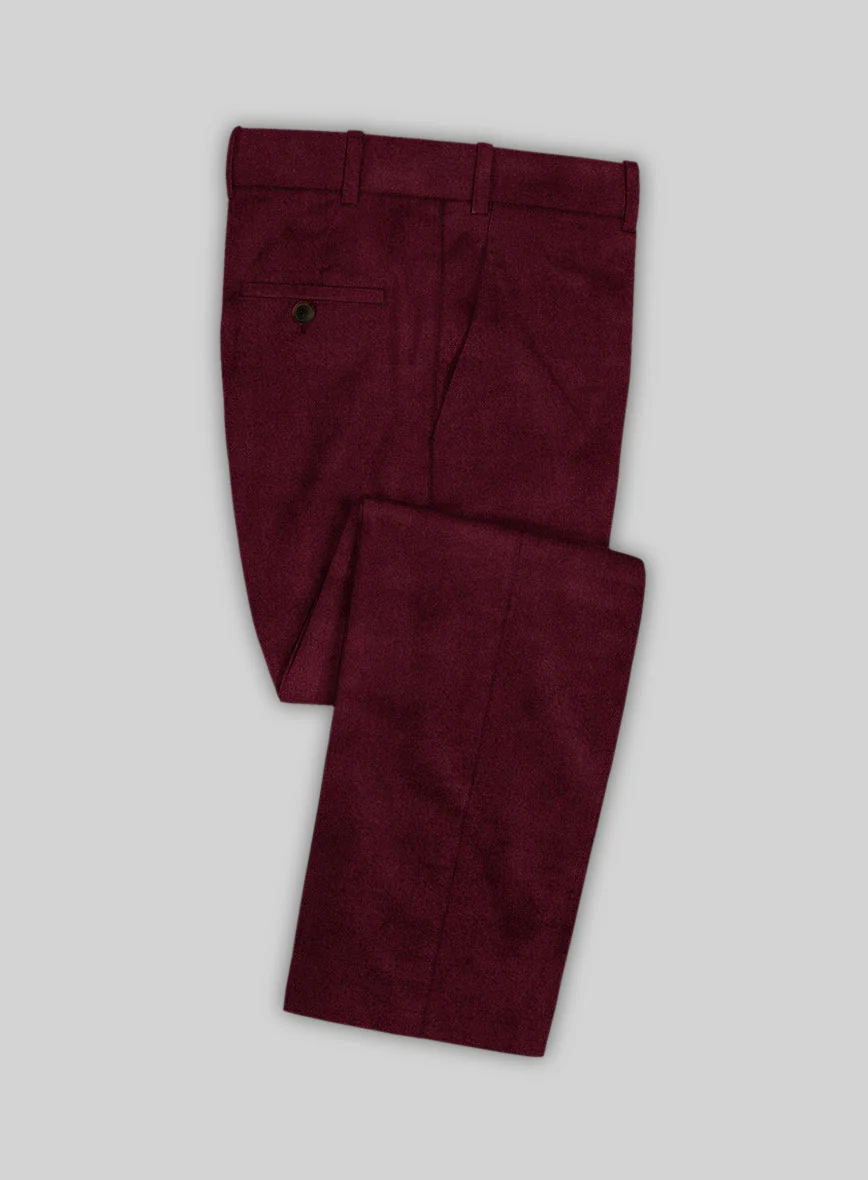 Wine Velvet Suit - Image 6