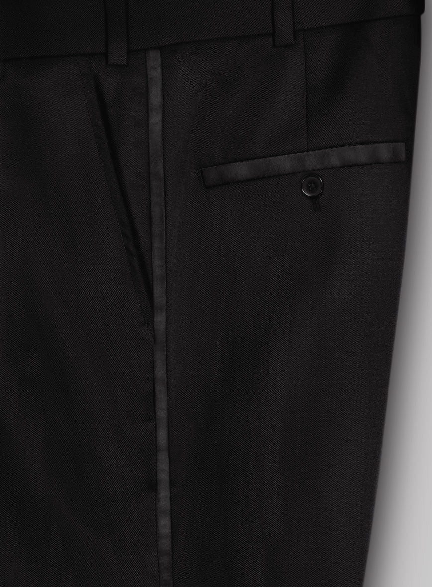 Women's Black Smoking Double Breasted Tuxedo Suit - Image 6
