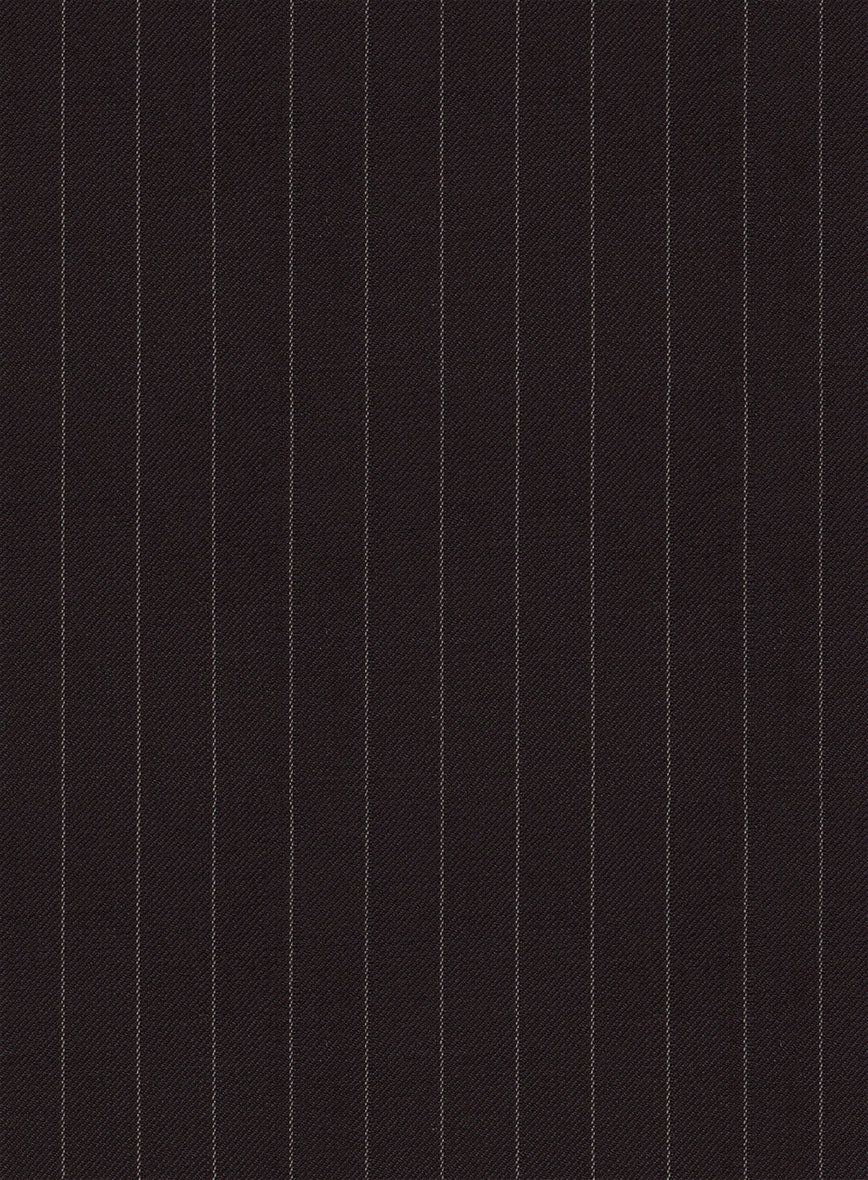 Women's Brown Pinstripe Pants - Image 2