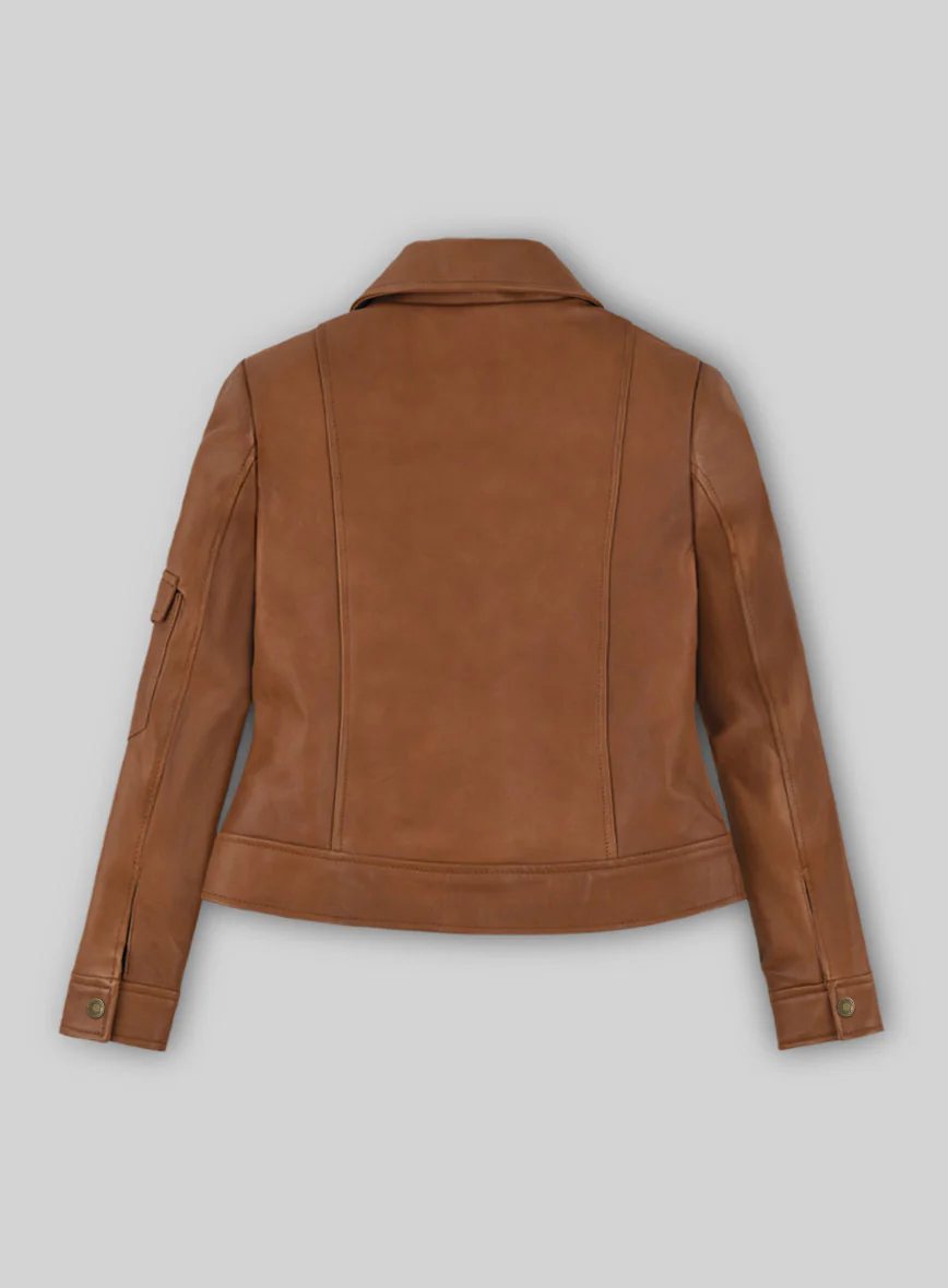 Women's Gigi Hadid Leather Jacket - Image 2