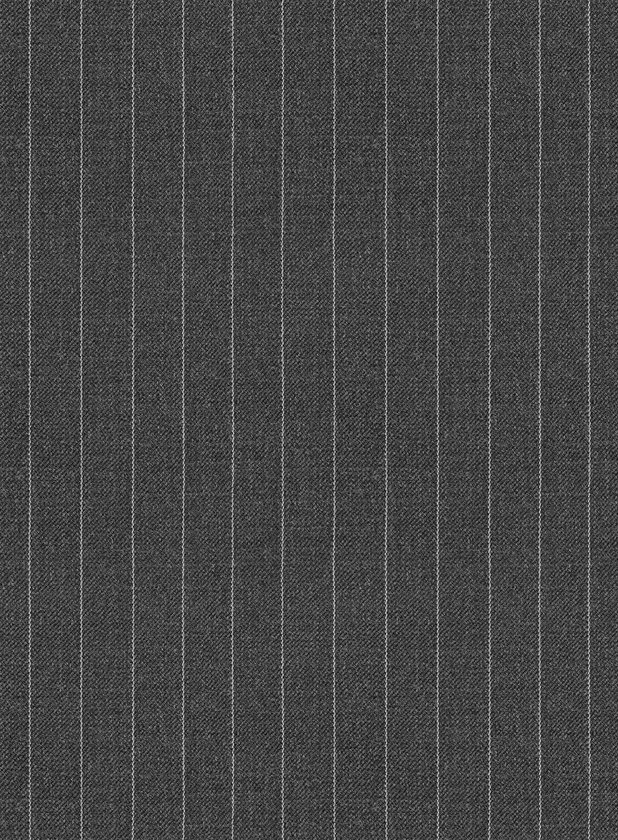 Women's Gray Pinstripe Jacket - Image 2