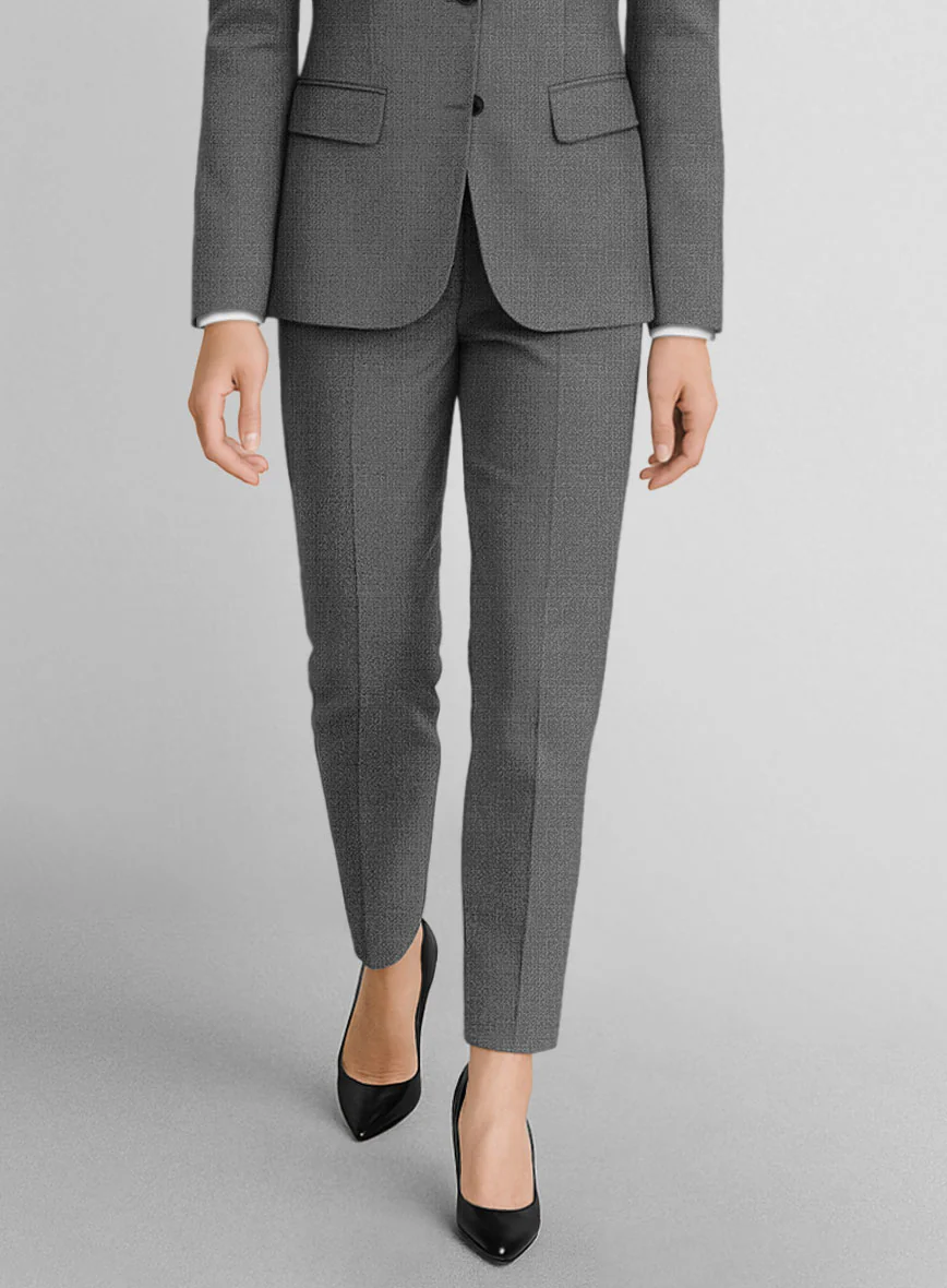 Women's Napolean Gray Wool Pants