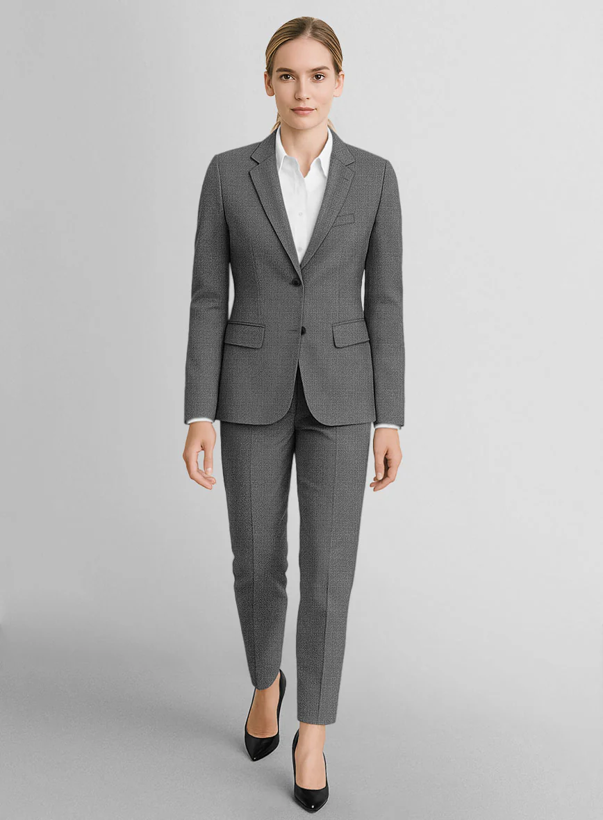 Women's Napolean Gray Wool Suit